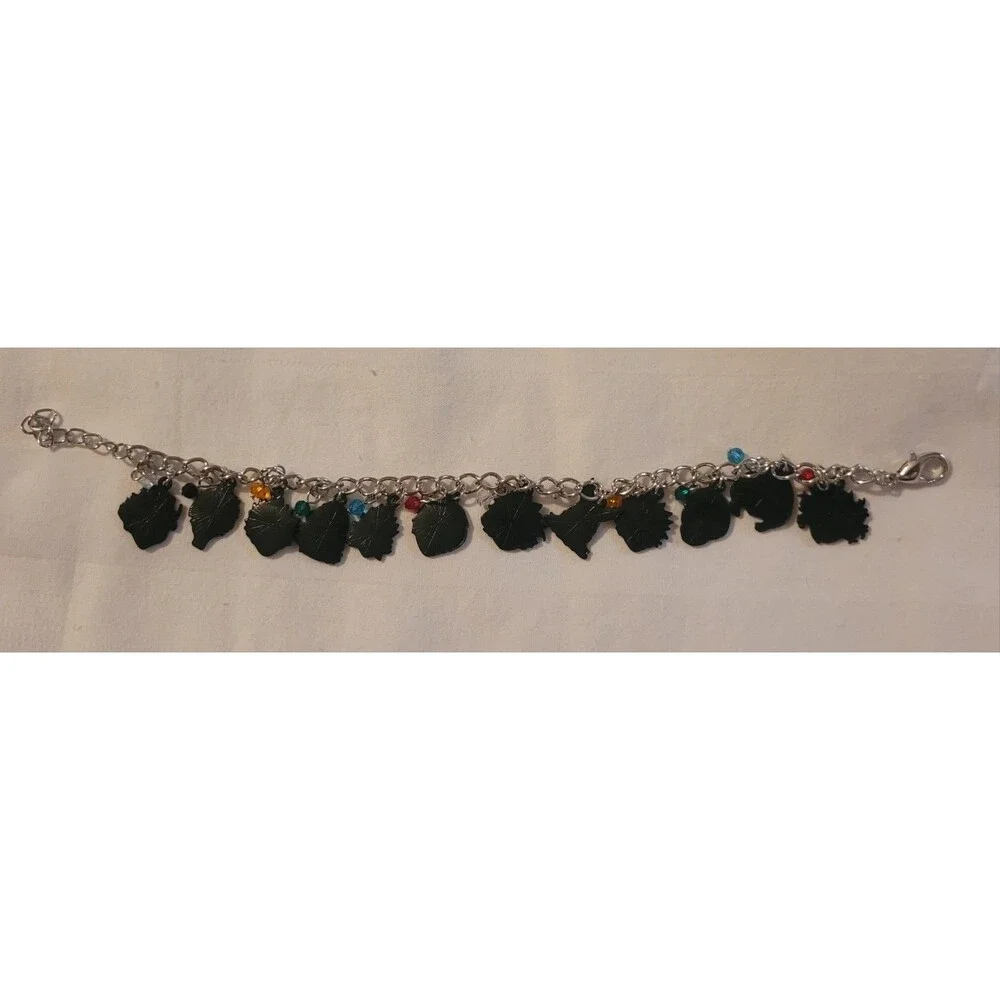 My Hero Academia Inspired Charm Bracelet w/ Multicolor Beads & Character Charms